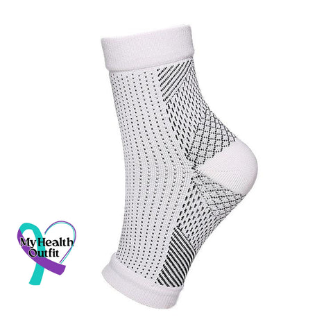 [50% Off] Stunor Dr.neuropathy Socks White&Black / S/M(34-39)