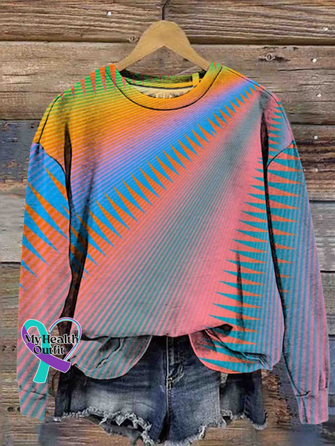 Abstract Art Sweatshirt Multicolor / S
