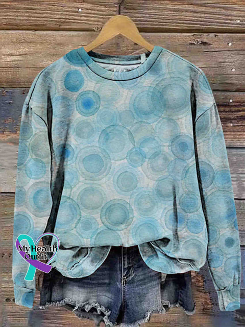Abstract Dot Art Sweatshirt Multicolor / S