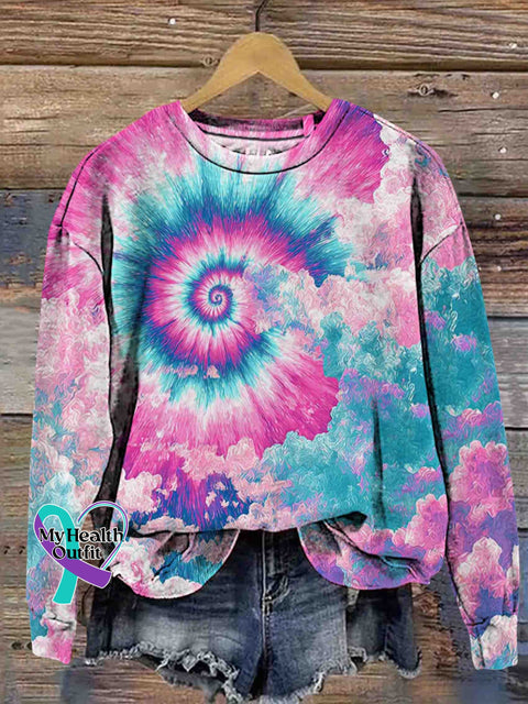 Abstract Sky Art Sweatshirt Multicolor / S