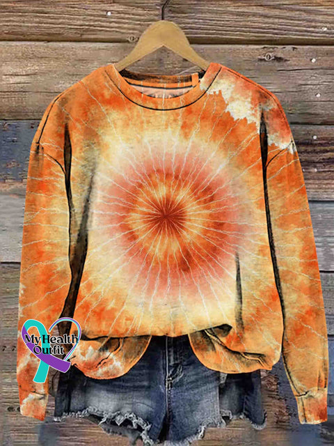 Abstract Tie-dye Art Sweatshirt Multicolor / S