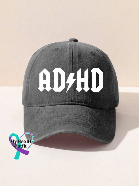 Adhd Print Hats Grey / Onesize