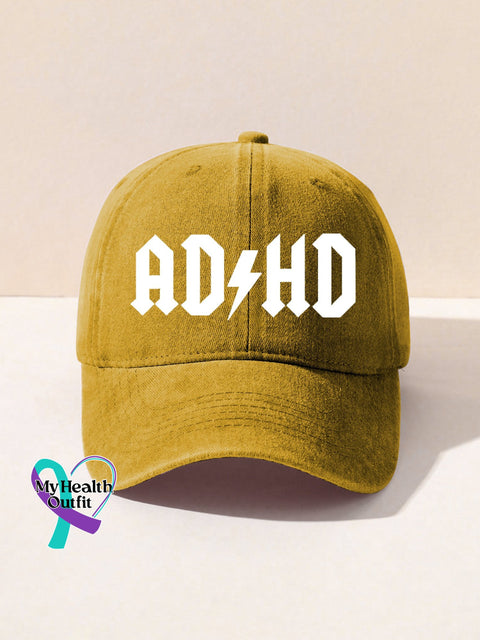 Adhd Print Hats Yellow / Onesize