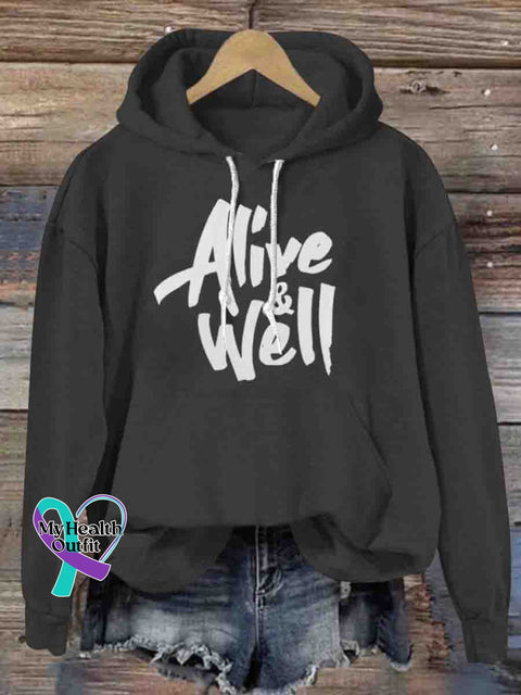 Alive Well Hoodie Sweatshirt Black / S