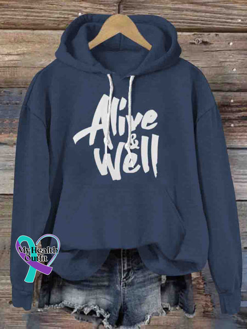 Alive Well Hoodie Sweatshirt DarkBlue / S