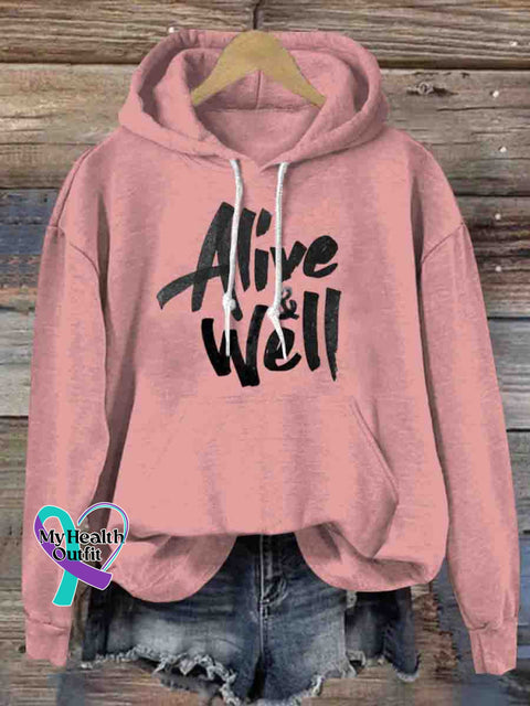 Alive Well Hoodie Sweatshirt Pink / S