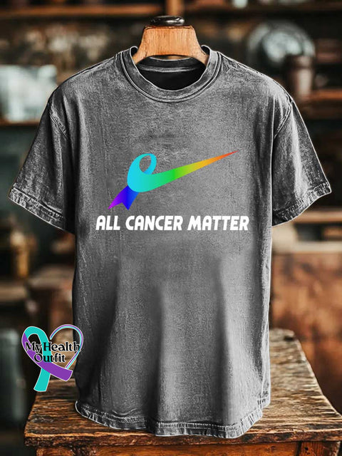 ALL CANCER MATTER T-shirt Grey / S