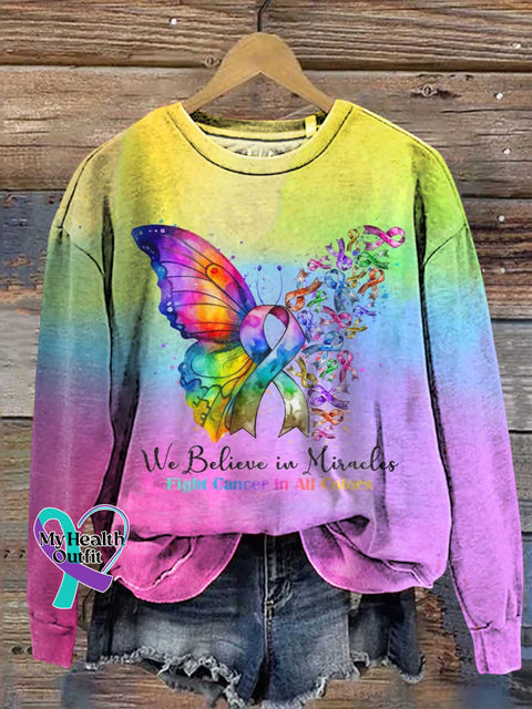 All Cancers Awareness Sweashirt Multicolor / S