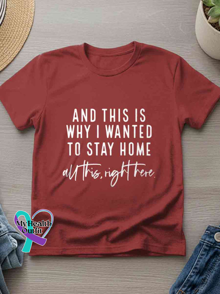 All This Right Here Art Casual T-Shirt Red / S