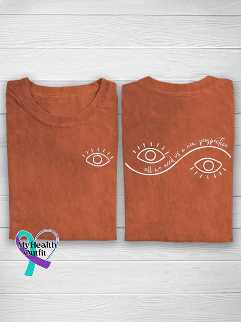 All We Need Is A New Perspective T-shirt Orange / S