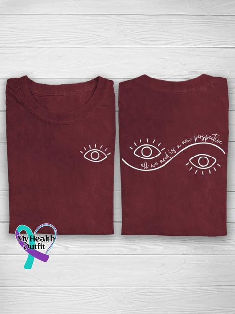 All We Need Is A New Perspective T-shirt Red / S