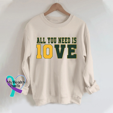 All You Need Is Love Jordan Sweatshirt Cream / S Packers
