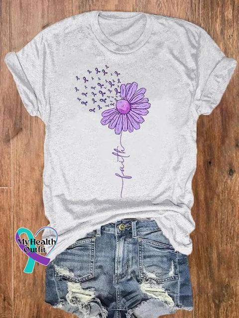 Alzheimer’s Awareness Graphic Printed Women’s T-Shirt White / S