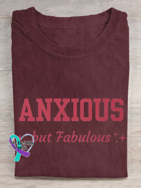 ANXIOUS But Fabulous T-shirt Red / S