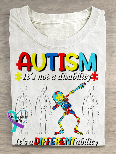 Autism Awareness Art Print T-Shirt Multicolor / S