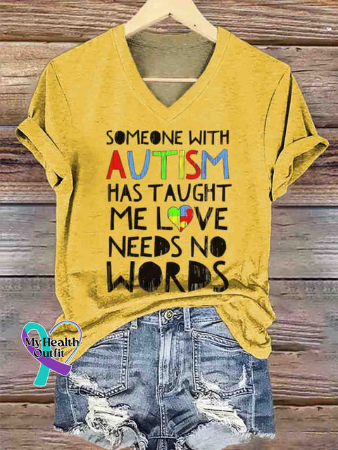 Autism Awareness Art T-Shirt Yellow / S