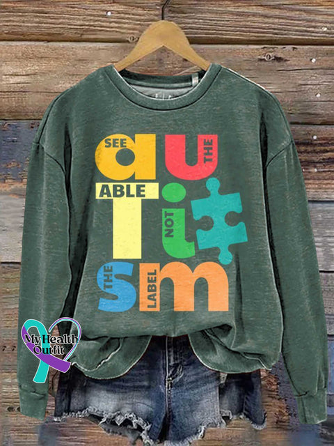 Autism Awareness Sweashirt Multicolor / S