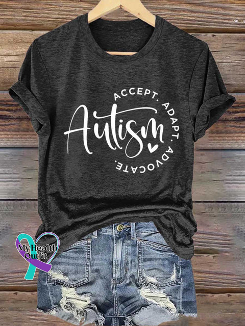 Autism Awareness T-shirt Black / S
