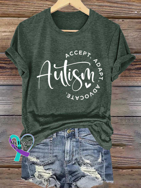 Autism Awareness T-shirt Green / S