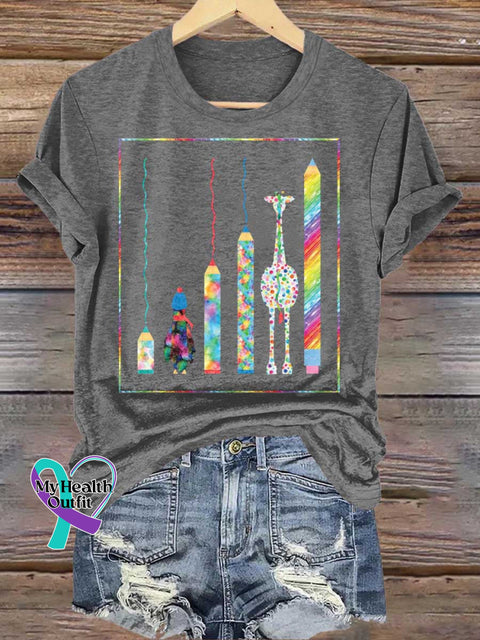 Autism Awareness T-shirt Grey / S