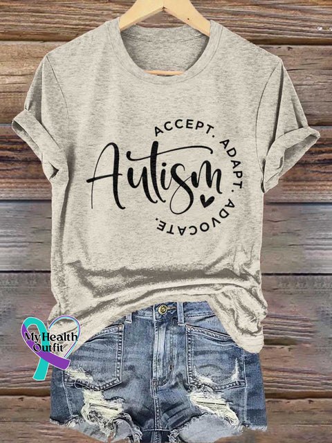 Autism Awareness T-shirt Sand / S