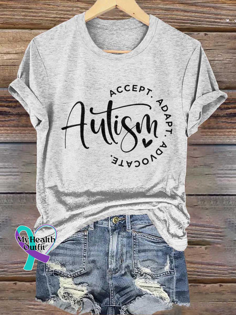 Autism Awareness T-shirt White / S