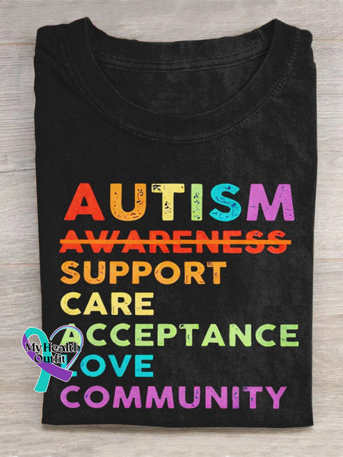 Autism Creative Design T-Shirt Black / S