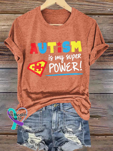 AUTISM Is My Super POWER! Autism Awareness T-shirt