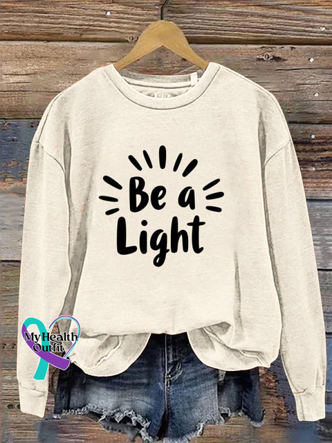 Be a Light Crew Neck Long Sleeve Sweatshirt Beige / S