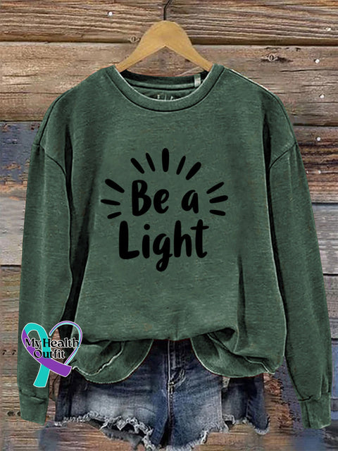 Be a Light Crew Neck Long Sleeve Sweatshirt Green / S