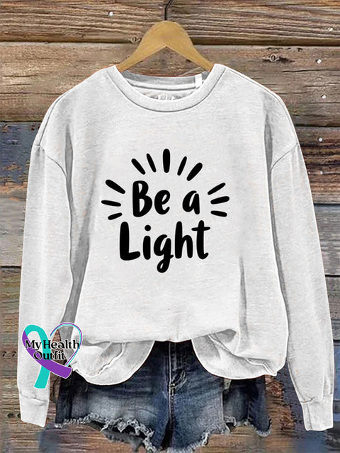 Be a Light Crew Neck Long Sleeve Sweatshirt White / S