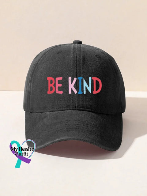 Be Kind Art Baseball Cap Black / Onesize