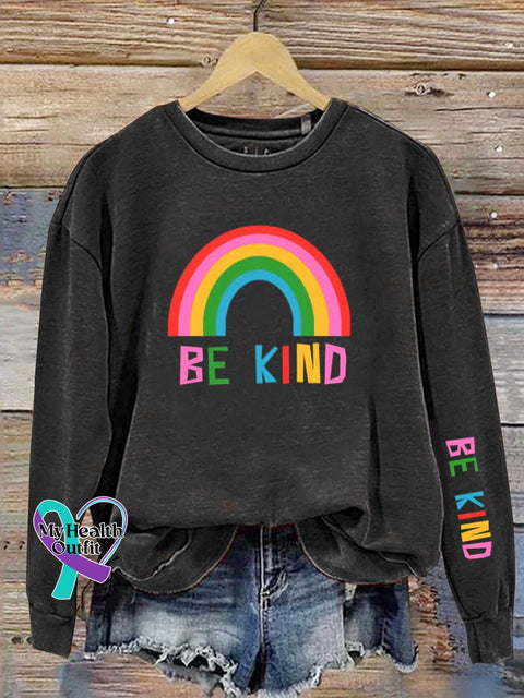 Be Kind Casual Sweatshirt Black / S