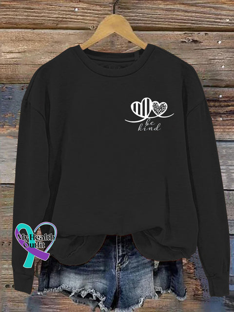 Be Kind Crew Neck Sweatshirt Black / S
