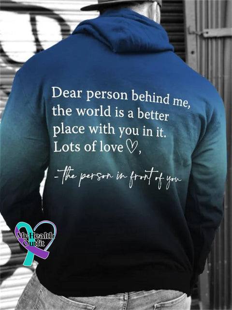 Be Kind Dear Person Behind Me Art Print Casual Sweatshirt