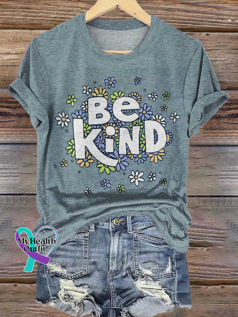 Be Kind Floral T-shirt Multicolor / S
