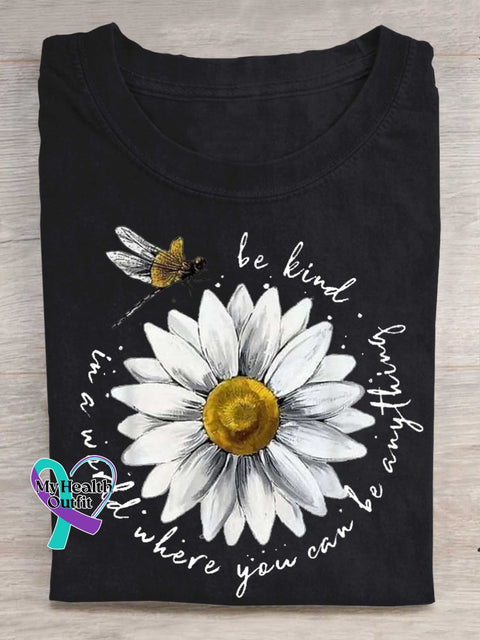 Be Kind In A World Where You Can Be Anything T-shirt Black / S