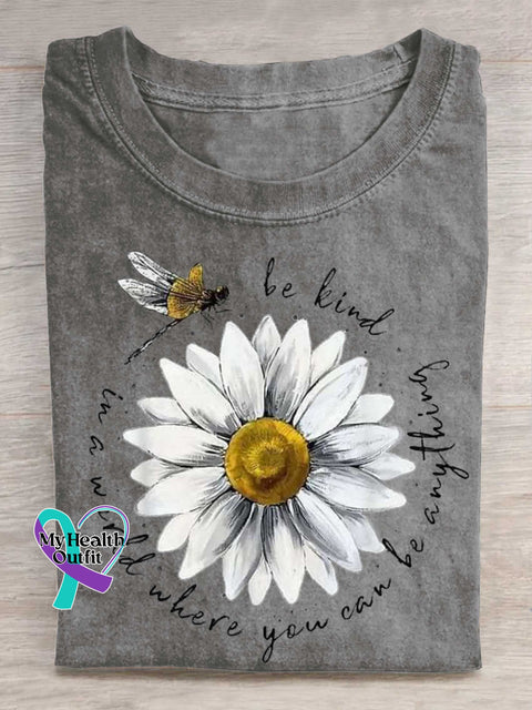 Be Kind In A World Where You Can Be Anything T-shirt Grey / S