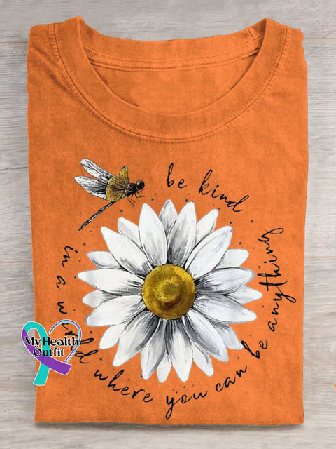 Be Kind In A World Where You Can Be Anything T-shirt Orange / S