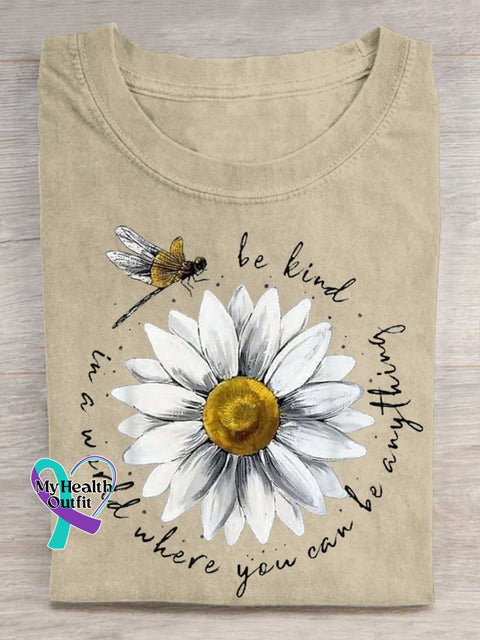 Be Kind In A World Where You Can Be Anything T-shirt Sand / S
