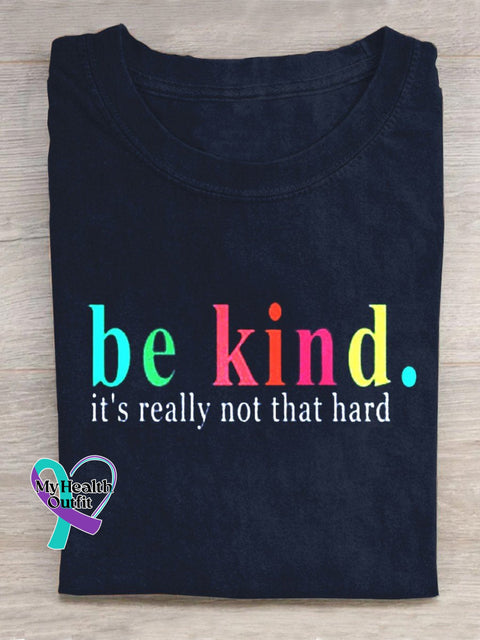 Be Kind It’s Really Not That Hard Casual T-Shirt Darkblue / S