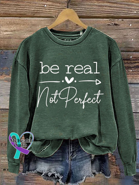 Be Kind Print Casual Sweatshirt Green / S