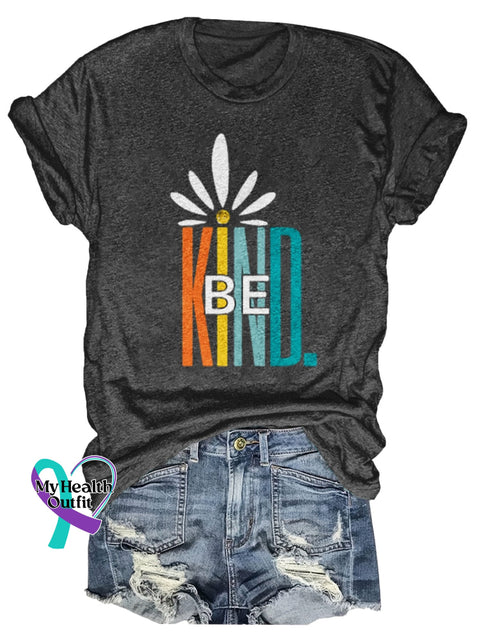 Be Kind Print T-Shirt Black / S