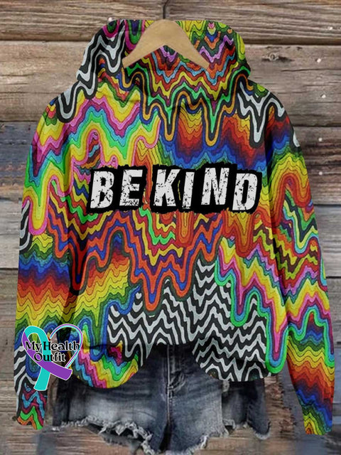 Be Kind Rainbow Sweatshirt One / S