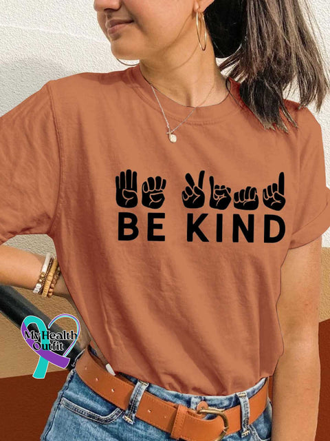 BE KIND T-shirt Orange / S