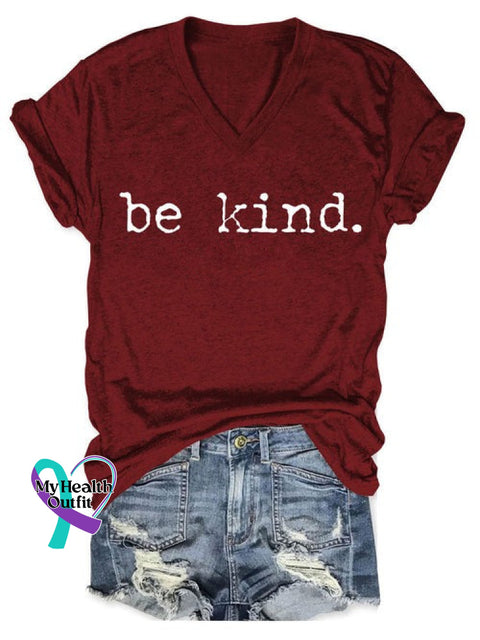 Be Kind T-Shirt Winered / S