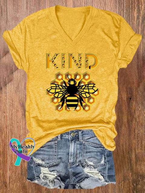 Be Kind To Everyone Short Sleeve Casual T-Shirt Yellow / S