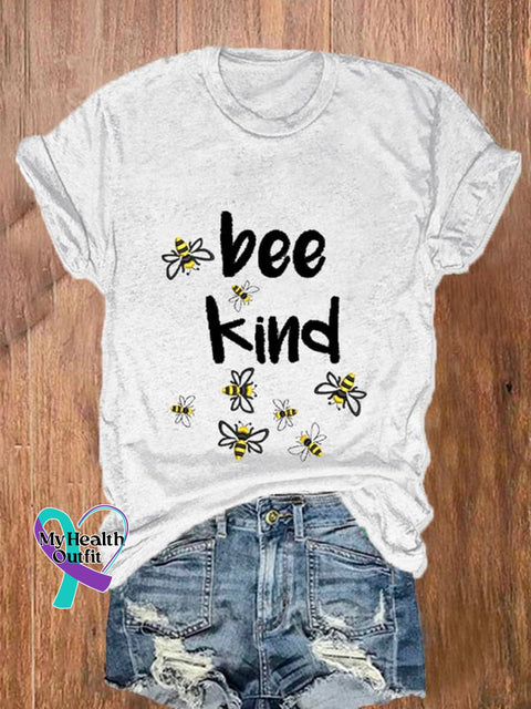 Be Kind Unisex Printed T-Shirt White / S