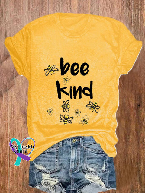 Be Kind Unisex Printed T-Shirt Yellow / S