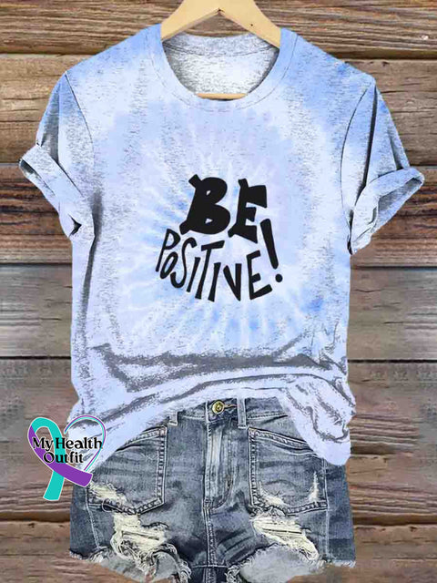 Be Positive Abstract Art T-shirt Multicolor / S